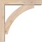 Ekena Millwork Thorton Block Smooth Bracket w/ Offset Brace, Douglas Fir, 3 1/2"W x 14"D x 14"H BKT0402X14X14THR05SDF - alternate 4